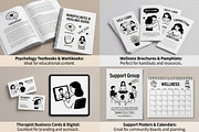 Mental Health & Therapy Doodle Illus, a Person Illustration by PassionPNGcreation (Thumbnail 2 of 5)