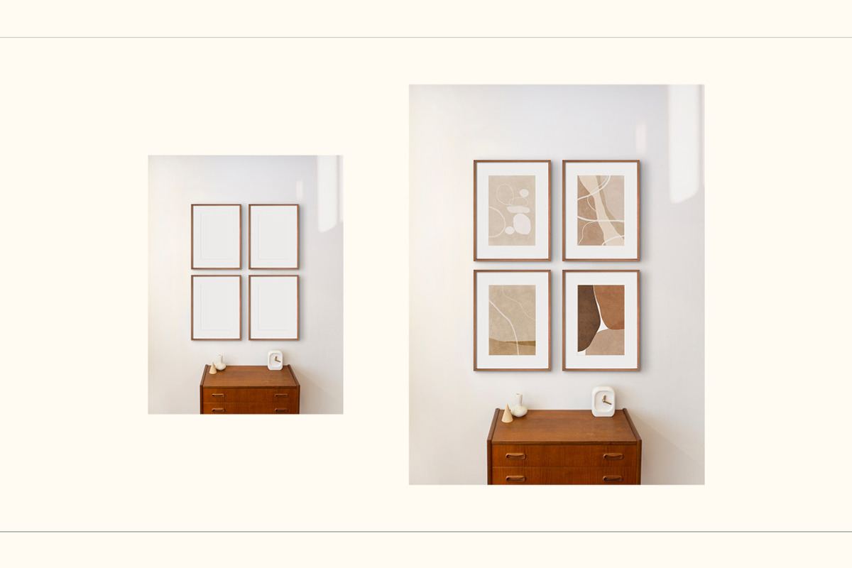 Minimalist Frame Mockup Bundle, a Print Template by LOPEstudio (Photo 9 of 9)