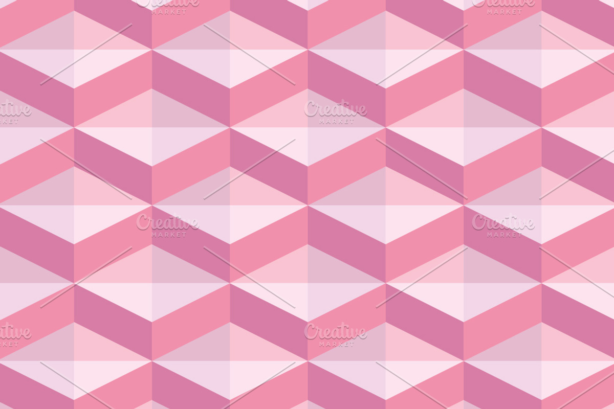 Set of pink geometric patterns preview 5