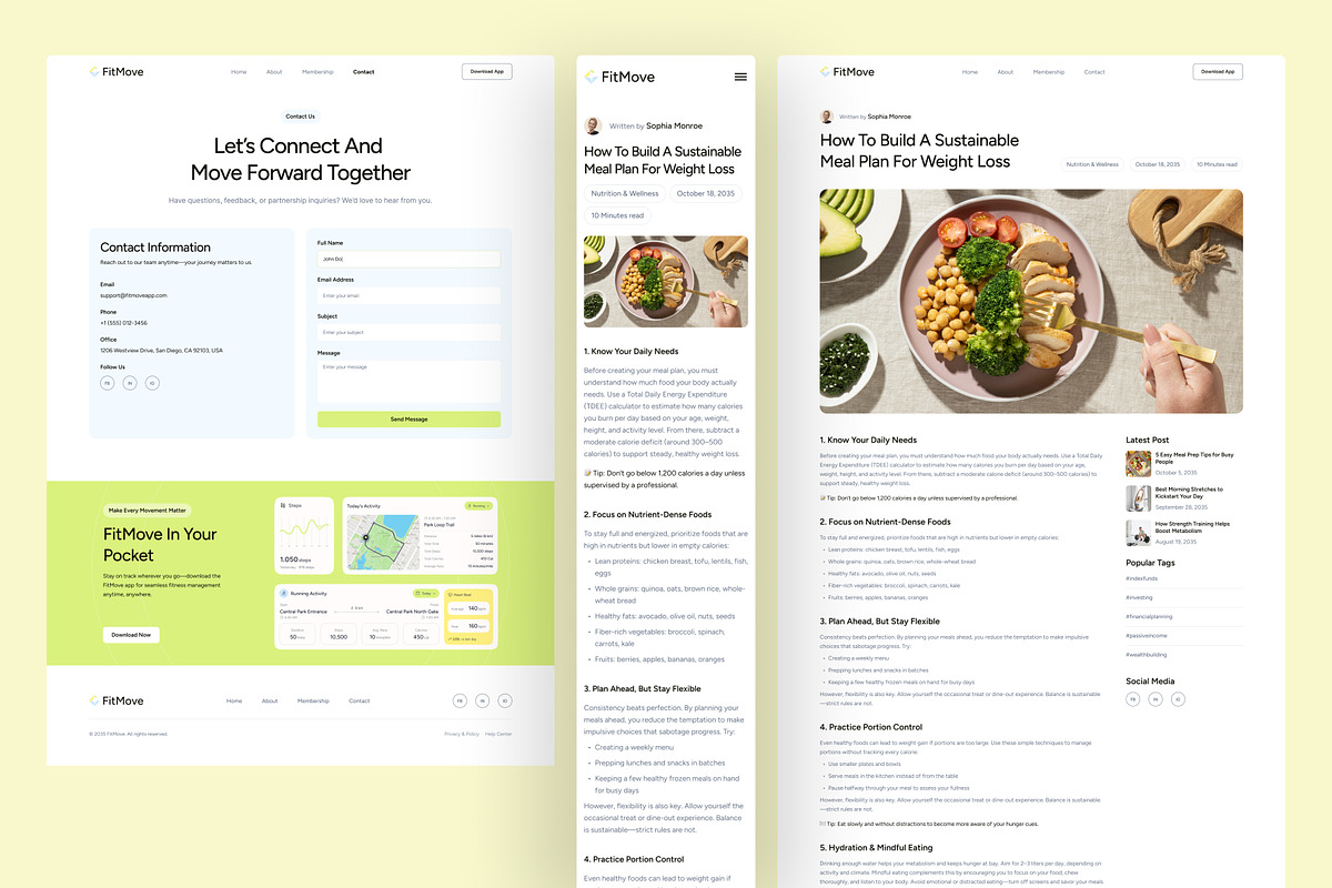 Fitness SaaS Website UI Figma, an UI Kit Template by peterdraw (Photo 2 of 7)