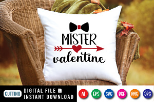 Mister Valentine Shirt SVG