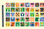 Bloom Blocks Naive Floral Clipart, a Decorative Illustration by Olia (Thumbnail 3 of 25)