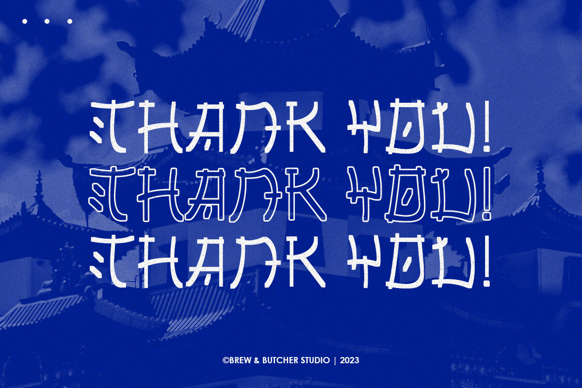 Baoku | Japanese Style Font, a Handwritten Font by Brew & Butcher Studio (Photo 8 of 8)