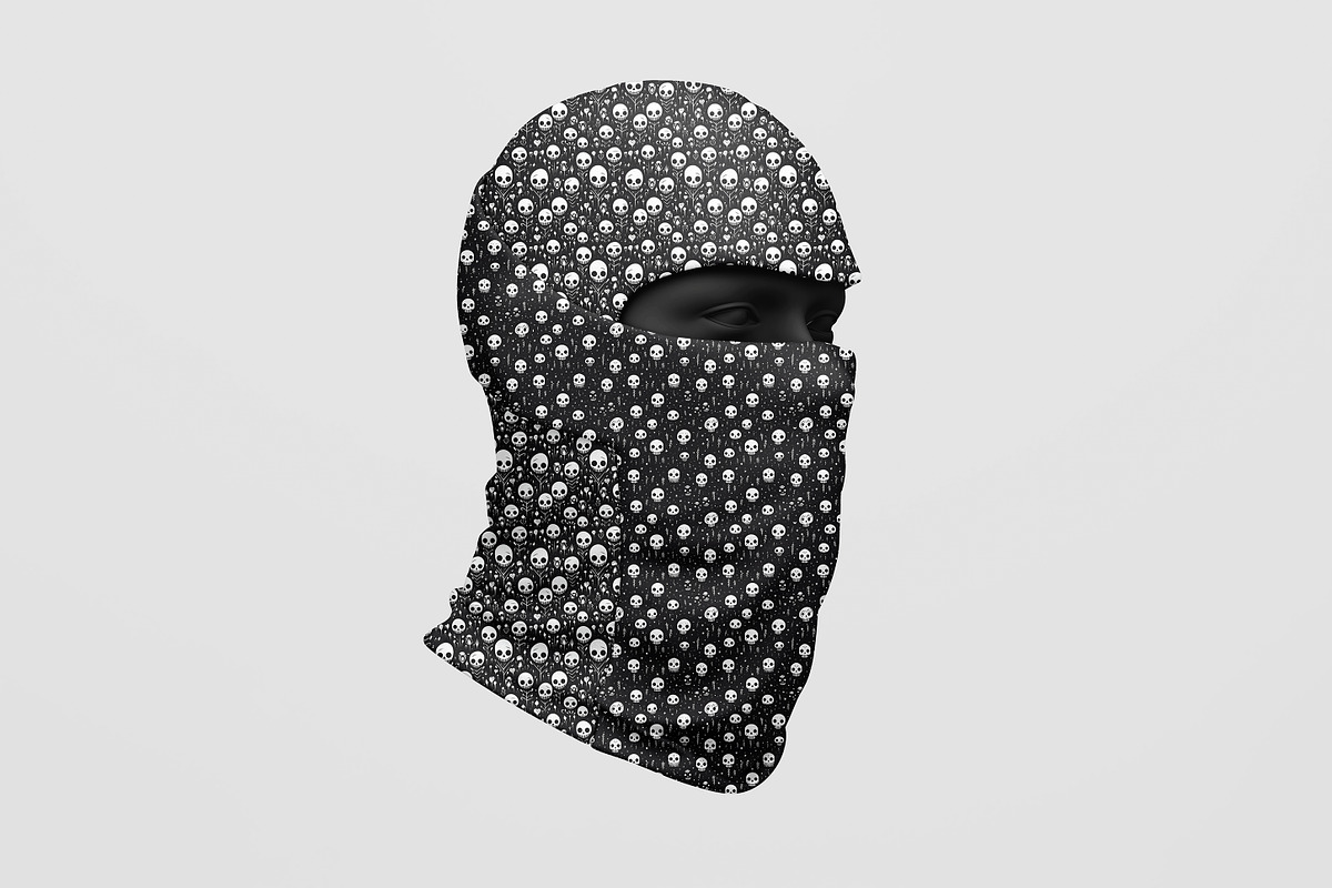 Dye sublimation Balaclava Mockup, a Mask Mockup by GraphicVil (Photo 7 of 9)