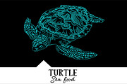 10 vector hand-drawn sea creatures, a Brochure Template by RichmanStudio (Thumbnail 11 of 11)