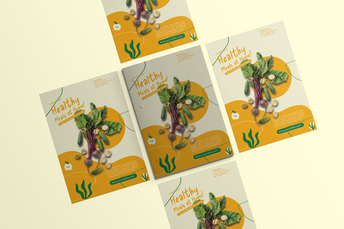 Fresh Food - Flyer, a Design Template by VUNIRA