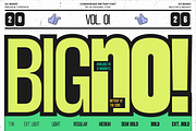 GC Bigno – Condensed Inktrap, a Sans Serif Font by Glyphonic (Thumbnail 1 of 15)