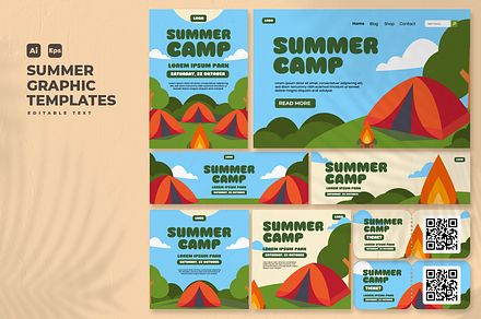 Summer Set Graphic Design V33, a Poster Template by twinstd