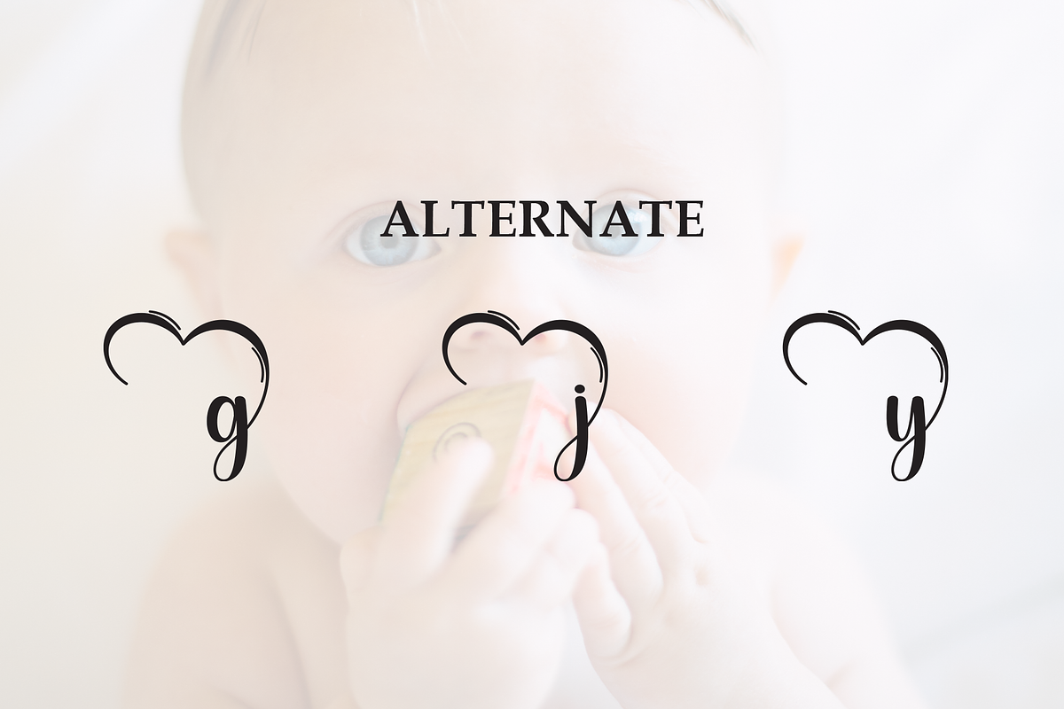 Baby | Script Font, a Handwritten Font by Scratchones (Photo 8 of 8)