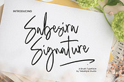 Sabesira - Signature Brush, a Handwritten Font by tebaltipislab (Thumbnail 1 of 11)