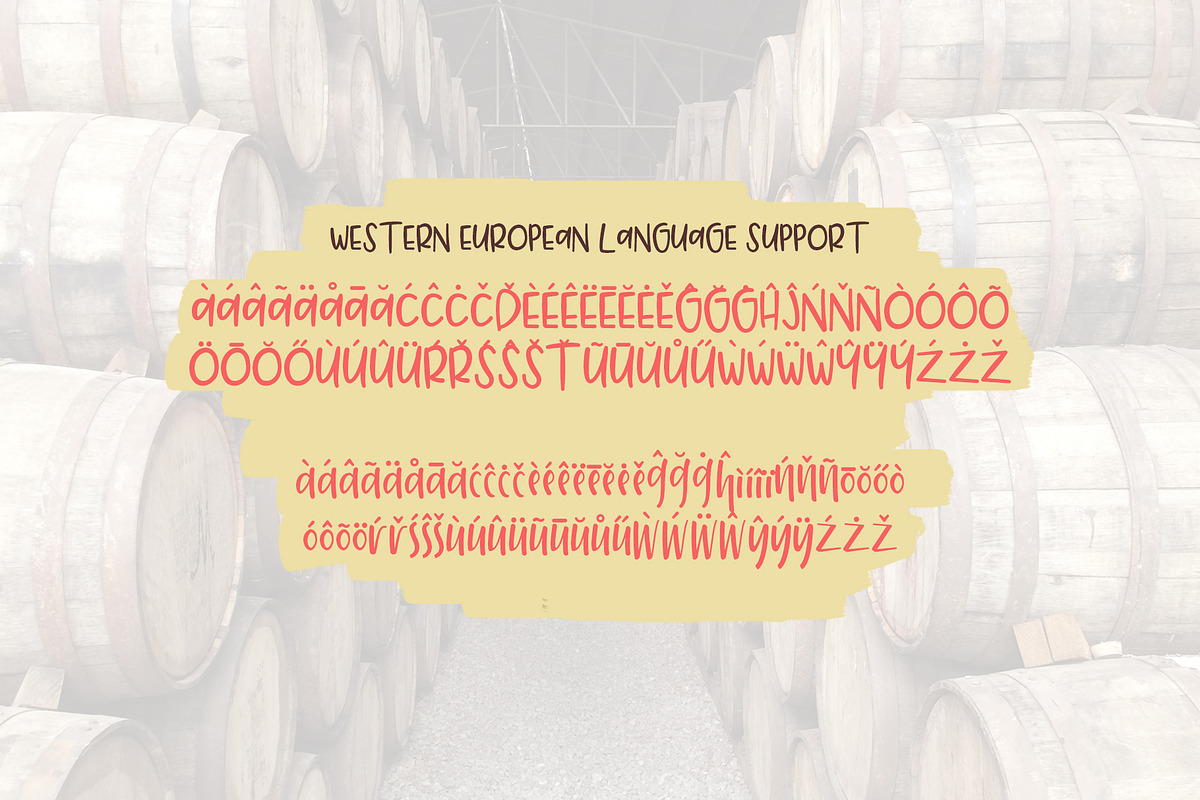 Cotton Merlot - a handwritten font preview 5