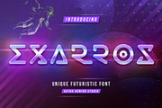Exarros, a Sans Serif Font by Kotak Kuning Studio (Thumbnail 1 of 7)