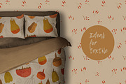 pumpkin watercolor pattern, a Pattern Graphic by watercolor kamill (Thumbnail 5 of 11)