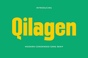 Qilagen - Modern Condensed Sans Seri, a Sans Serif Font by TypeLogue (Thumbnail 1 of 5)
