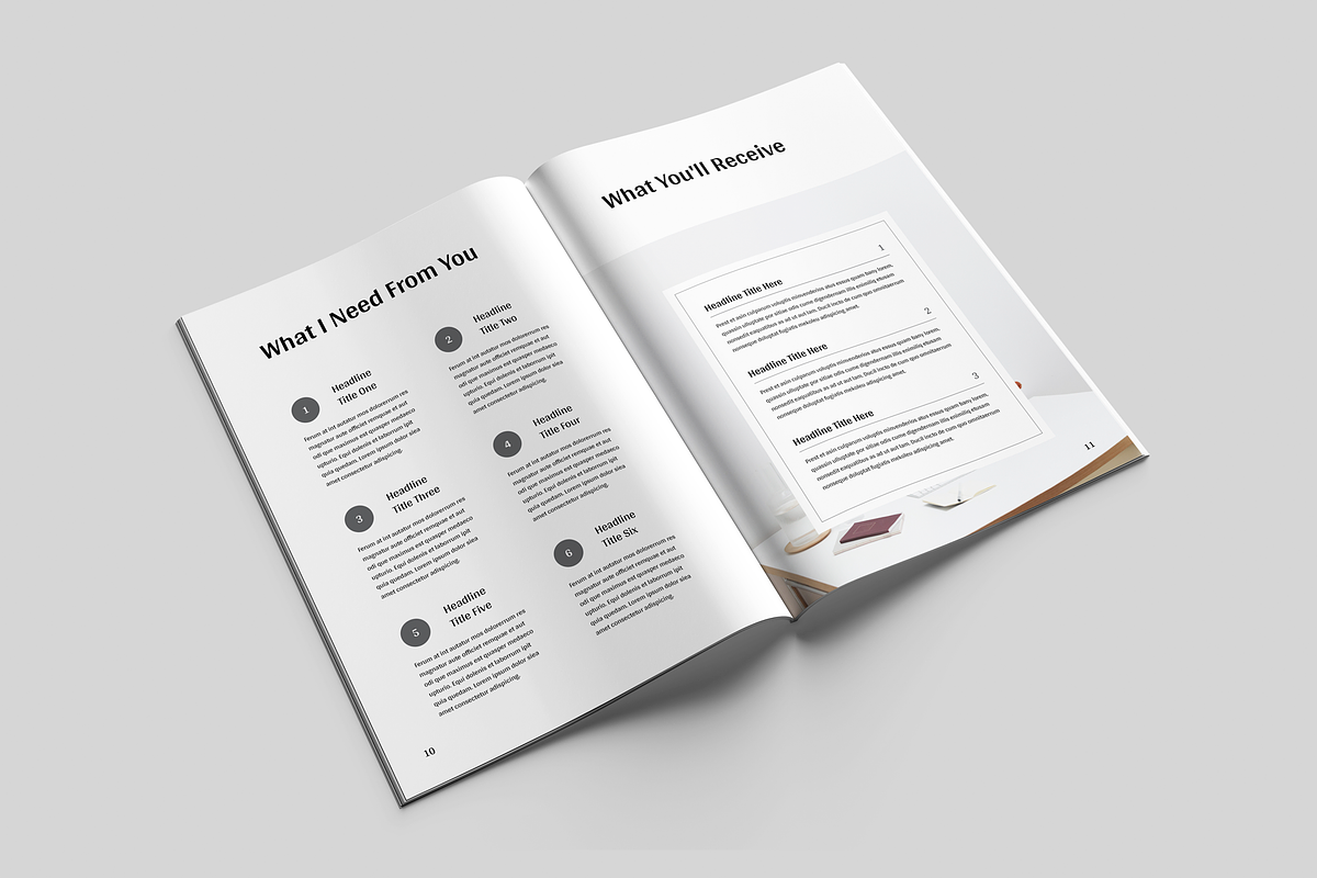 Client Welcome Packet | MS Word Indd, a Stationery Template by Leaflove (Photo 6 of 10)