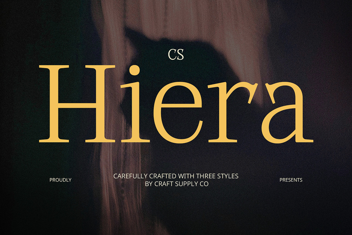 CS Hiera – Classic Font, a Serif Font by Craft Supply Co. (Photo 1 of 8)