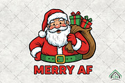 Funny Santa Claus PNG, an Illustration by Craft Nest (Thumbnail 1 of 6)