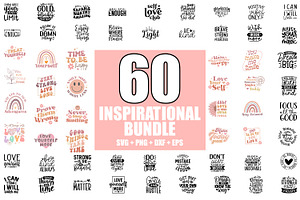 Inspirational Quotes SVG Bundle
