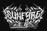 Sunfyre | Brutal Black Metal Font, a Blackletter Font by Ardana Creative (Thumbnail 1 of 11)