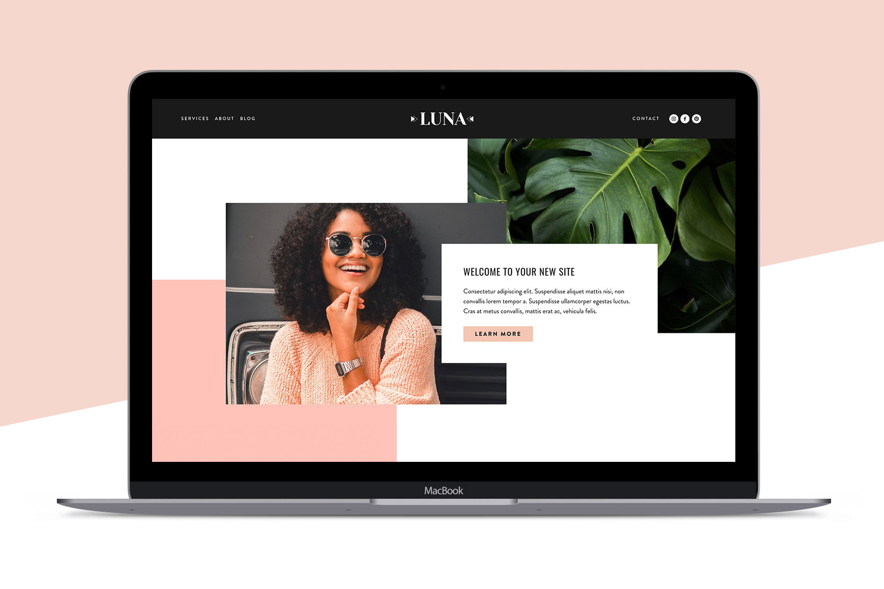 Squarespace Template: Luna, a Websites & App Template by Big Cat Creative