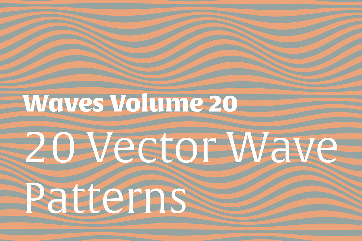 Waves Vol. 20 | 20 Vector Patterns, a Pattern Graphic by invisiblelayer (Photo 1 of 6)