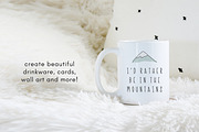 Winter mountain clipart illustration, an Illustration by Allyson Johnson (Thumbnail 2 of 3)