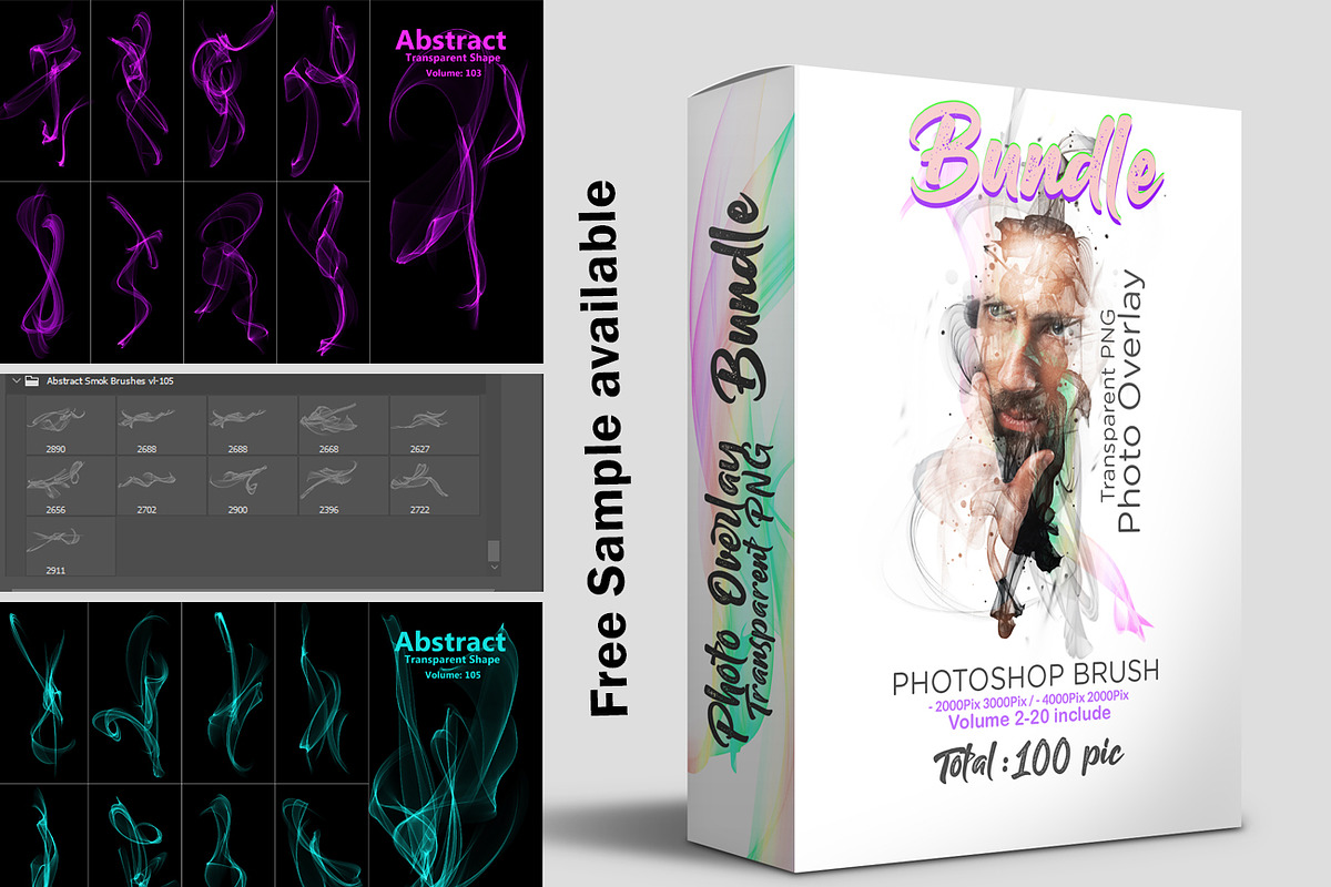 Abstract Motion Brush and PNG Bundle, a Brush Add-On by MRI STUDIO (Photo 1 of 20)