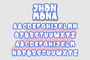 Jhon Mona – Playful Display Font, a Handwritten Font by Bayuktx (Thumbnail 7 of 8)