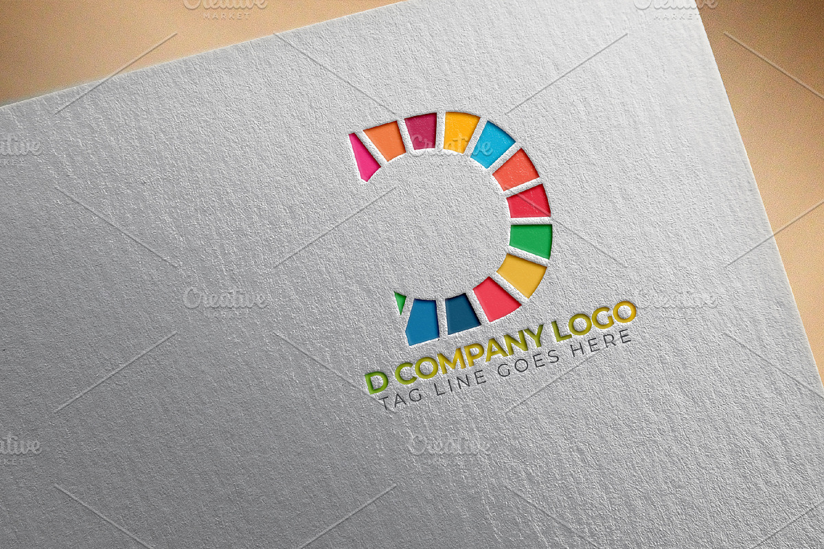 D Letter Color Company Logo Template, a Branding & Logo Template by arslantanoli (Photo 4 of 4)