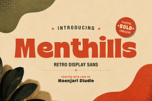 Menthills - Retro Display Sans