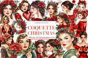 Coquette Christmas Clipart, an Icon by Designworld (Thumbnail 1 of 5)