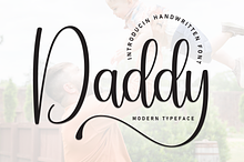Daddy | Script Font