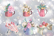 Winter floral compositions and decor, a Decorative Illustration by Watercolor arts (Thumbnail 3 of 11)