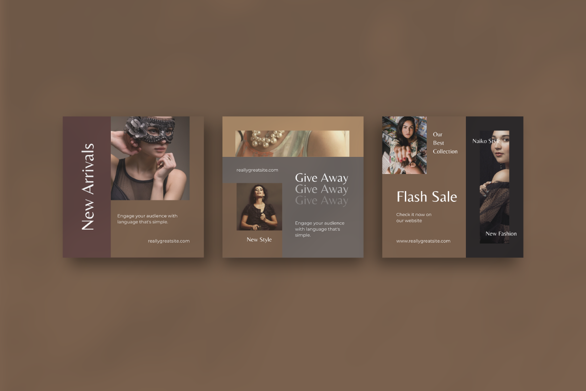 Naiko Fashion - Canva Instagram, a Social Media Template by Inkofert (Photo 4 of 11)