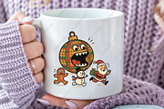 Funny Christmas Ghosts PNG, an Illustration by CraftArtStudio (Thumbnail 3 of 4)