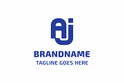 Letters AJ Monogram Connected Logo, a Branding & Logo Template by Pray Art Design Studio (Thumbnail 1 of 2)