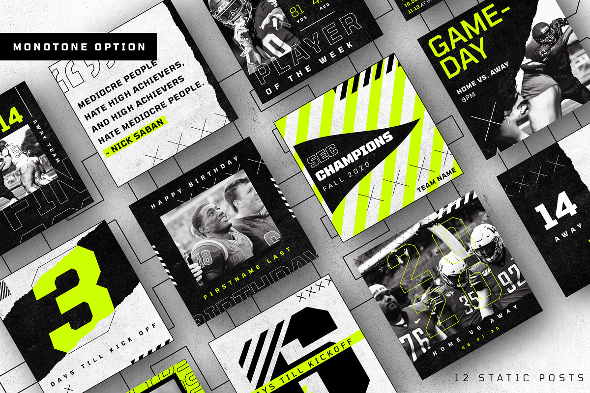 ATHLETICO 2- BALLER INSTAGRAM KIT, a Social Media Template by GOAT Design Co. (Photo 10 of 13)
