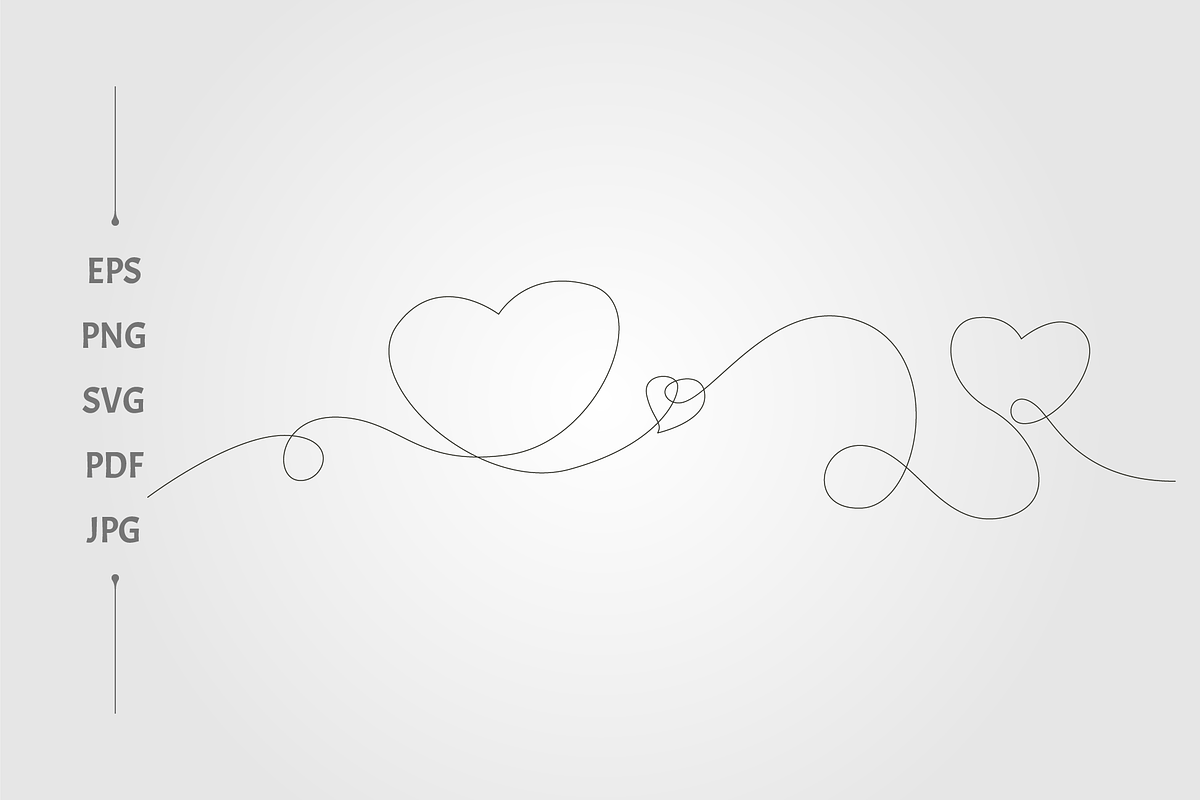 three elegant black hearts, an Object Graphic by lawoel (Photo 1 of 3)