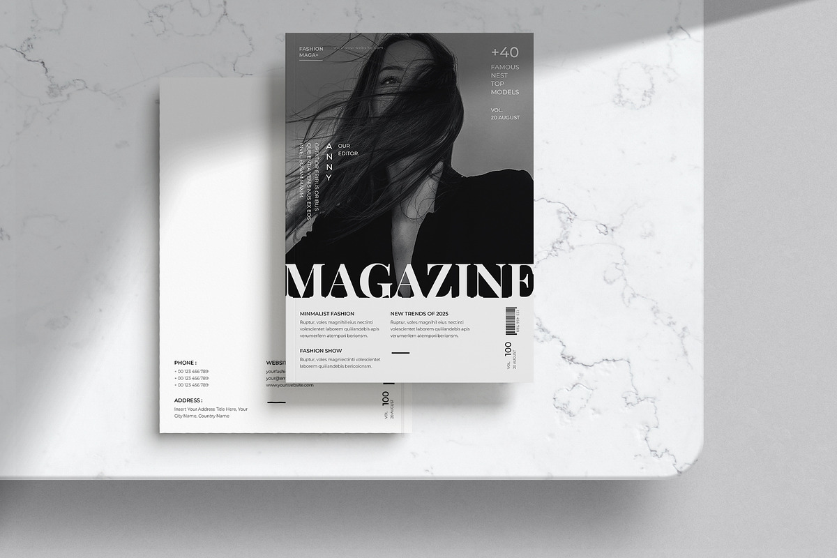 Magazine Template, a Magazine Template by DesignCrest (Photo 10 of 14)