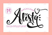 Alista script, a Script Font by Franstudio (Thumbnail 1 of 11)
