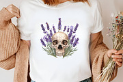 Watercolor Floral Halloween Clipart, an Illustration by Canvas Craft (Thumbnail 5 of 7)