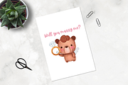 Cupid bear watercolor clipart, an Illustration by AkiraVilla (Thumbnail 8 of 13)
