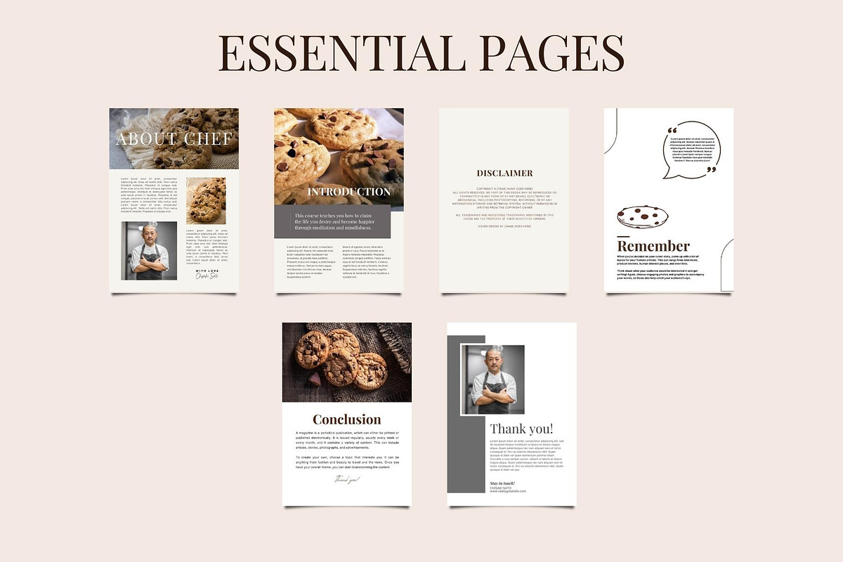 Canva Cookie E-Book Template, a Templates & Theme by Raytas Studio (Photo 6 of 11)