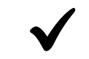 Simple and bold checkmark silhouette, an Illustration by Amazin_art (Thumbnail 14 of 26)