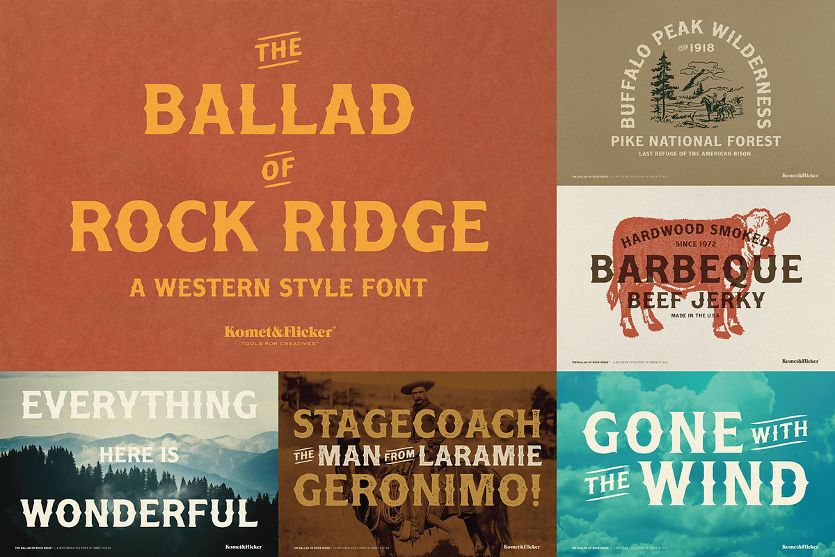 The Complete Rustic Fonts Collection, a Sans Serif Font by Komet & Flicker (Photo 14 of 18)