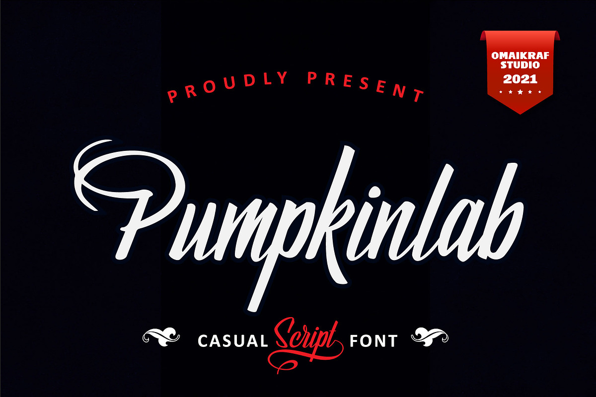 Pumpkinlab | Casual Handwritten Font, a Script Font by Omaikraf Studio (Photo 1 of 8)