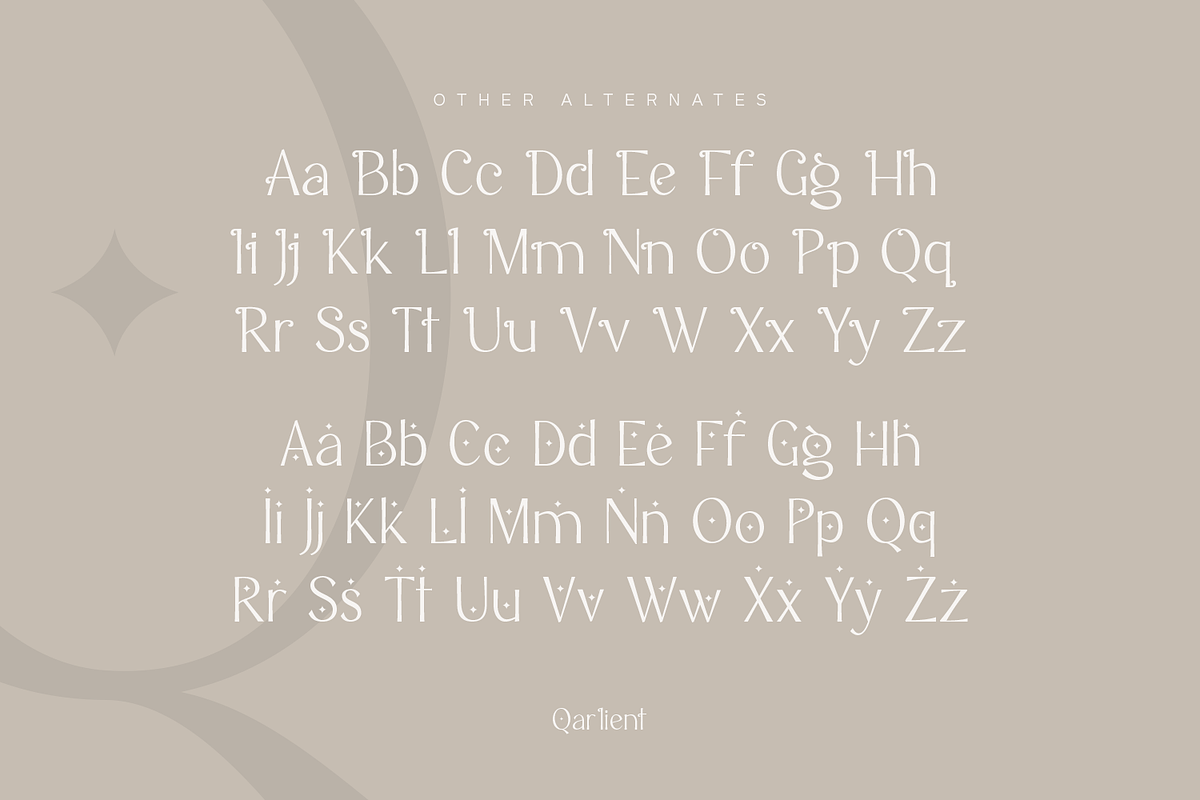 Qarlient - Elegant Modern Font, a Sans Serif Font by Pixesia Studio (Photo 13 of 15)