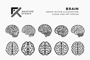 Brain Vector Icon, an Icon by Akatype Studio (Thumbnail 1 of 3)