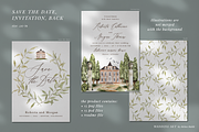 In the shadow of cypresses, an Invitation Template by Helen Halik art (Thumbnail 2 of 5)