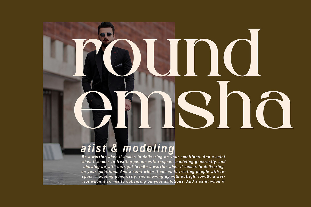 Alkon Modern Serif Typeface, a Serif Font by yaqublekker (Photo 5 of 8)